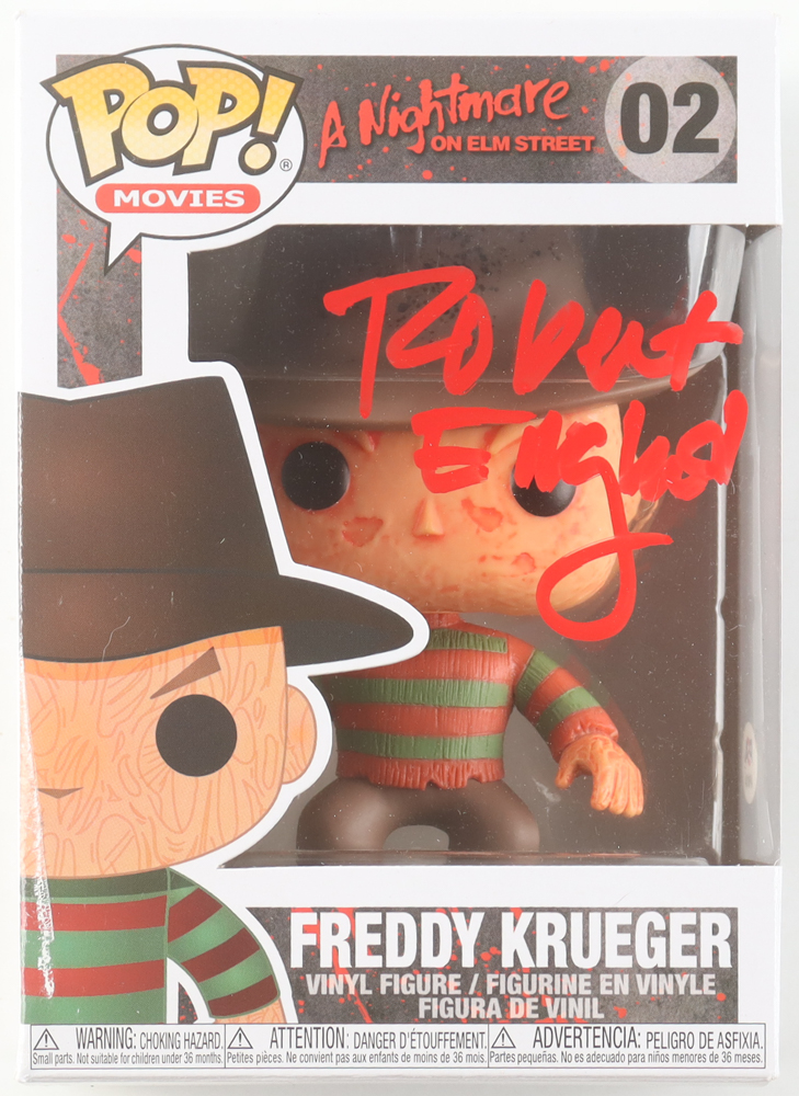 Robert Englund Signed "A Nightmare on Elm Street" #02 Freddy Krueger Funko Pop! Vinyl Figure (PSA) at PristineAuction.com Robert Englund Signed "A Nightmare on Elm Street" #02 Freddy Krueger Funko Pop! Vinyl Figure (PSA) at PristineAuction.com