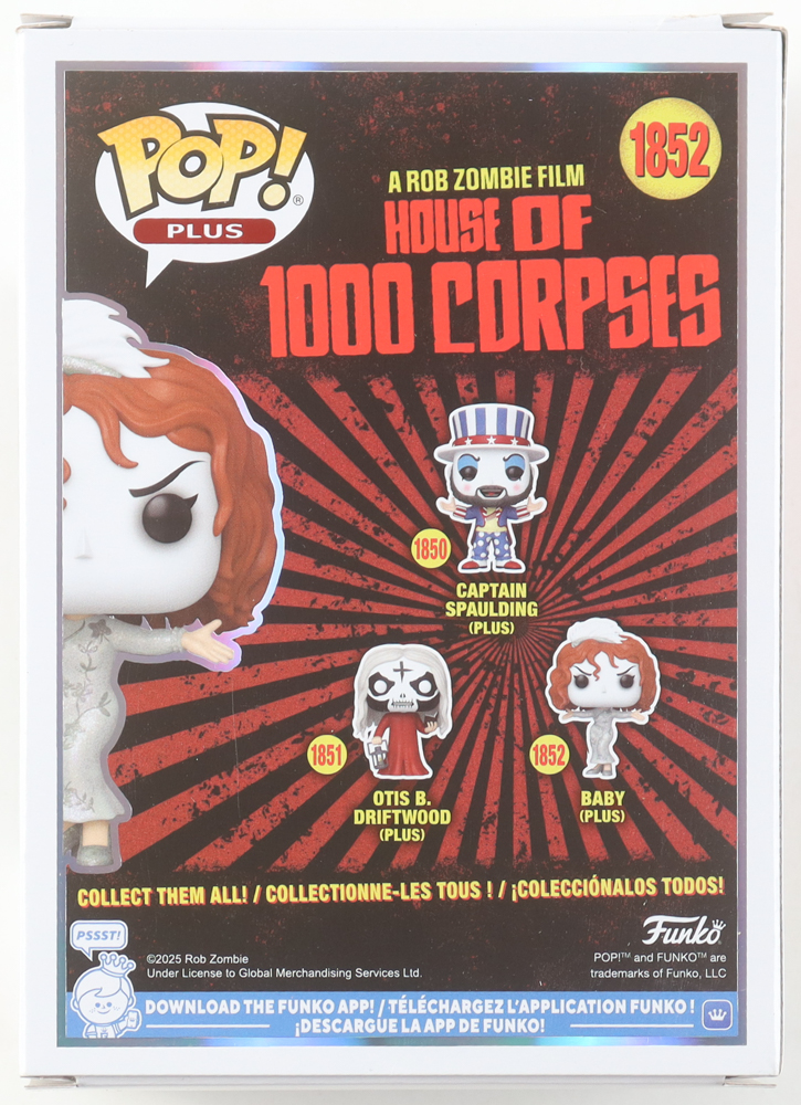 Sheri Moon Signed "House of 1000 Corpses" Baby #1852 Funko Pop! Vinyl Figure (SWAU) at PristineAuction.com Sheri Moon Signed "House of 1000 Corpses" Baby #1852 Funko Pop! Vinyl Figure (SWAU) at PristineAuction.com