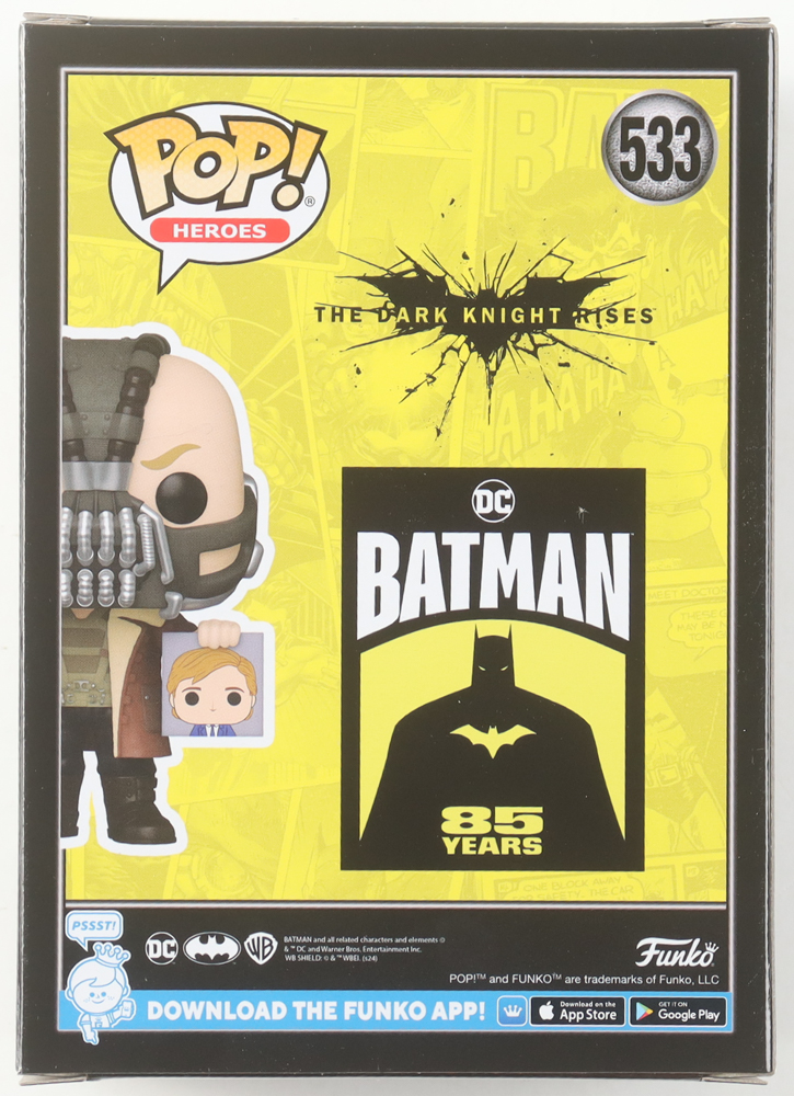 Tom Hardy Signed "The Dark Knight Rises" #533 Bane Funko Pop! Vinyl Figure (PSA) at PristineAuction.com Tom Hardy Signed "The Dark Knight Rises" #533 Bane Funko Pop! Vinyl Figure (PSA) at PristineAuction.com