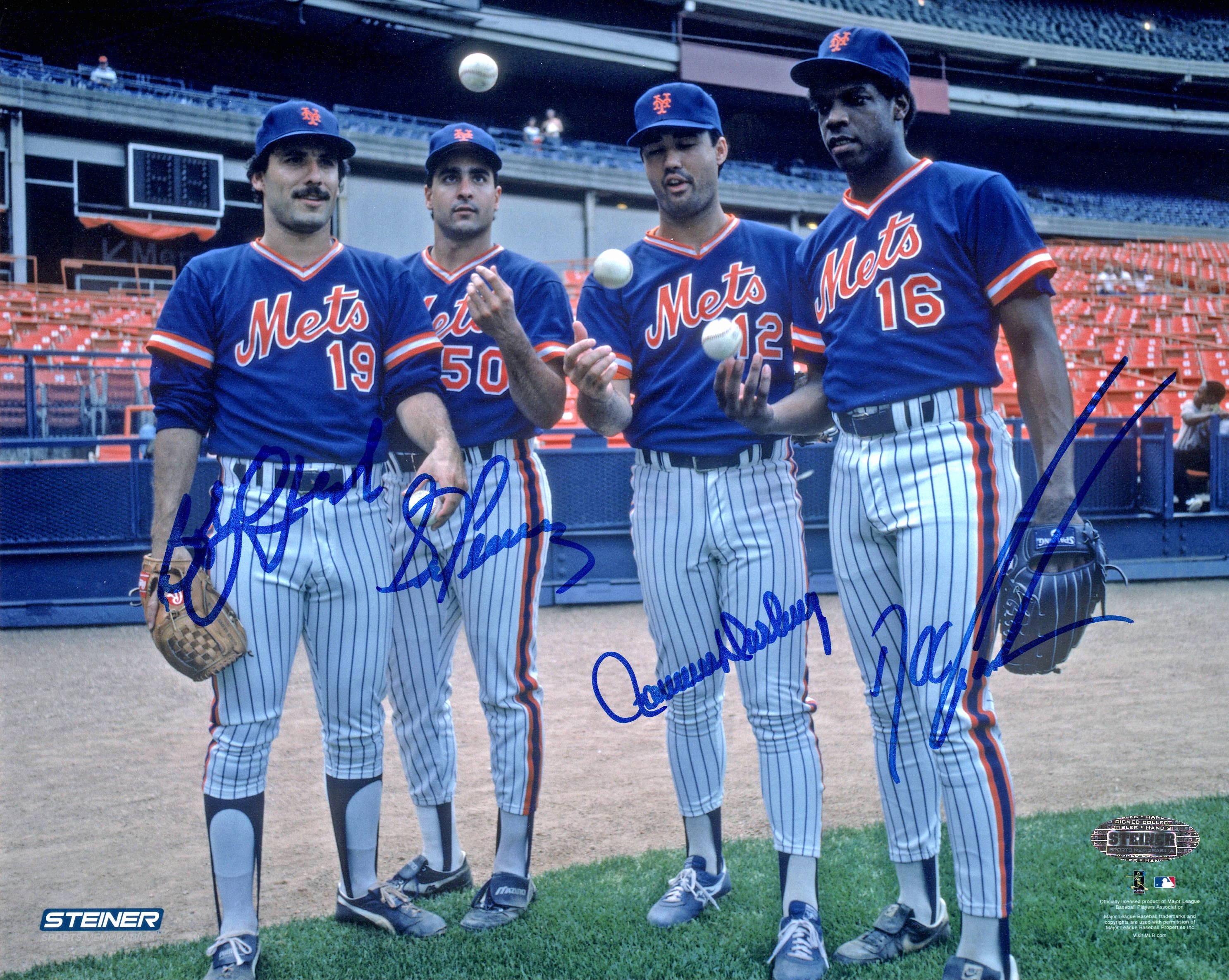 Mets 8x10 Photo Signed by (4) with Ron Darling, Bob Ojeda, Sid Fernandez & Doc Gooden (Steiner) at PristineAuction.com Mets 8x10 Photo Signed by (4) with Ron Darling, Bob Ojeda, Sid Fernandez & Doc Gooden (Steiner) at PristineAuction.com