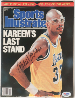 Kareem Abdul-Jabbar Signed 1989 Sports Illustrated Magazine (PSA) at PristineAuction.com