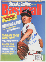 Greg Maddux Signed 1996 Street & Smith's Baseball Magazine Inscribed "92-95 Cy" (Beckett) at PristineAuction.com