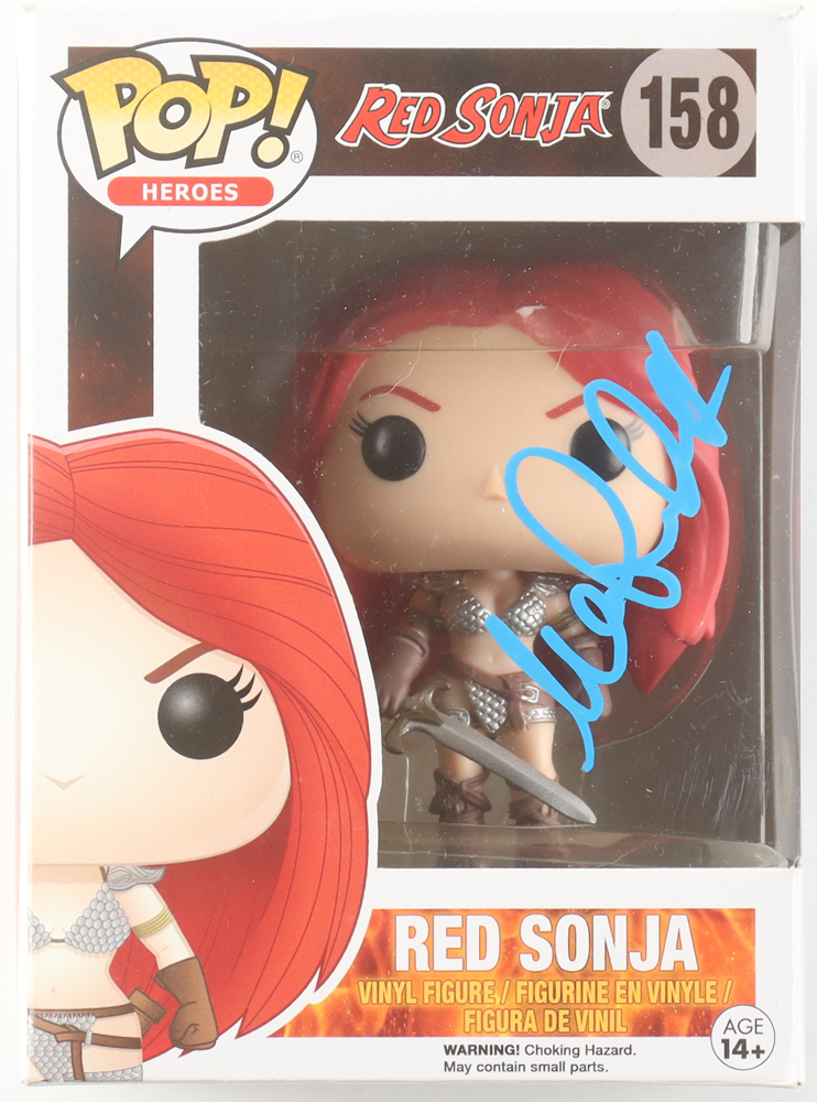 Matilda Lutz Signed "Red Sonja" #158 Red Sonja Funko Pop! Vinyl Figure (ACOA) at PristineAuction.com Matilda Lutz Signed "Red Sonja" #158 Red Sonja Funko Pop! Vinyl Figure (ACOA) at PristineAuction.com