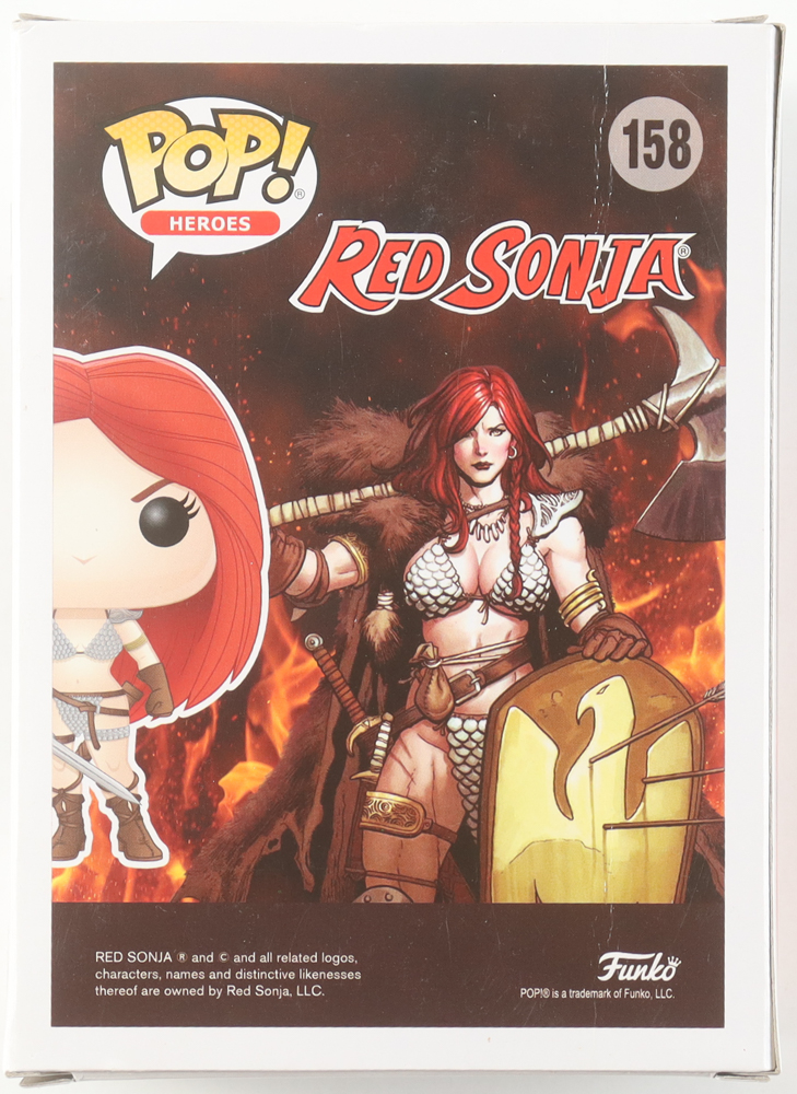 Matilda Lutz Signed "Red Sonja" #158 Red Sonja Funko Pop! Vinyl Figure (ACOA) at PristineAuction.com Matilda Lutz Signed "Red Sonja" #158 Red Sonja Funko Pop! Vinyl Figure (ACOA) at PristineAuction.com