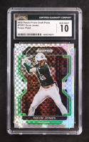 Druw Jones 2022 Panini Prizm Draft Picks Power Plaid #PDP2 RC #35/35 (CGC 10) at PristineAuction.com