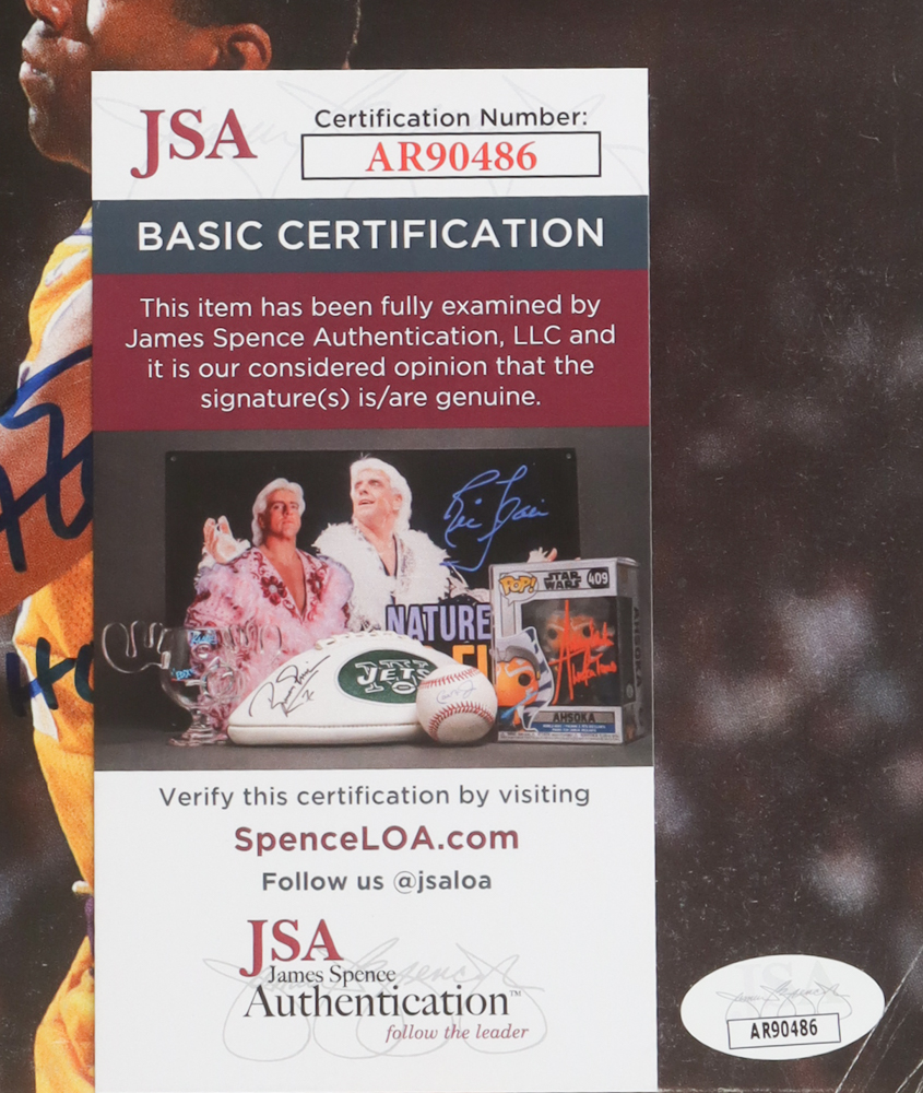 Magic Johnson Signed 1991 Sports Illustrated Magazine Inscribed "HOF 02" (JSA) at PristineAuction.com Magic Johnson Signed 1991 Sports Illustrated Magazine Inscribed "HOF 02" (JSA) at PristineAuction.com