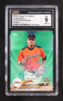 Heliot Ramos 2018 Topps Pro Debut Autographs Green #150 RC #11/99 (CGC 9 | Autograph Graded CGC 10) at PristineAuction.com