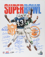 1969 Jets Super Bowl III 16x20 Program Signed by (24) with Joe Namath, Don Maynard, Bill Baird, Mike D'Amato (Fanatics & Steiner) at PristineAuction.com