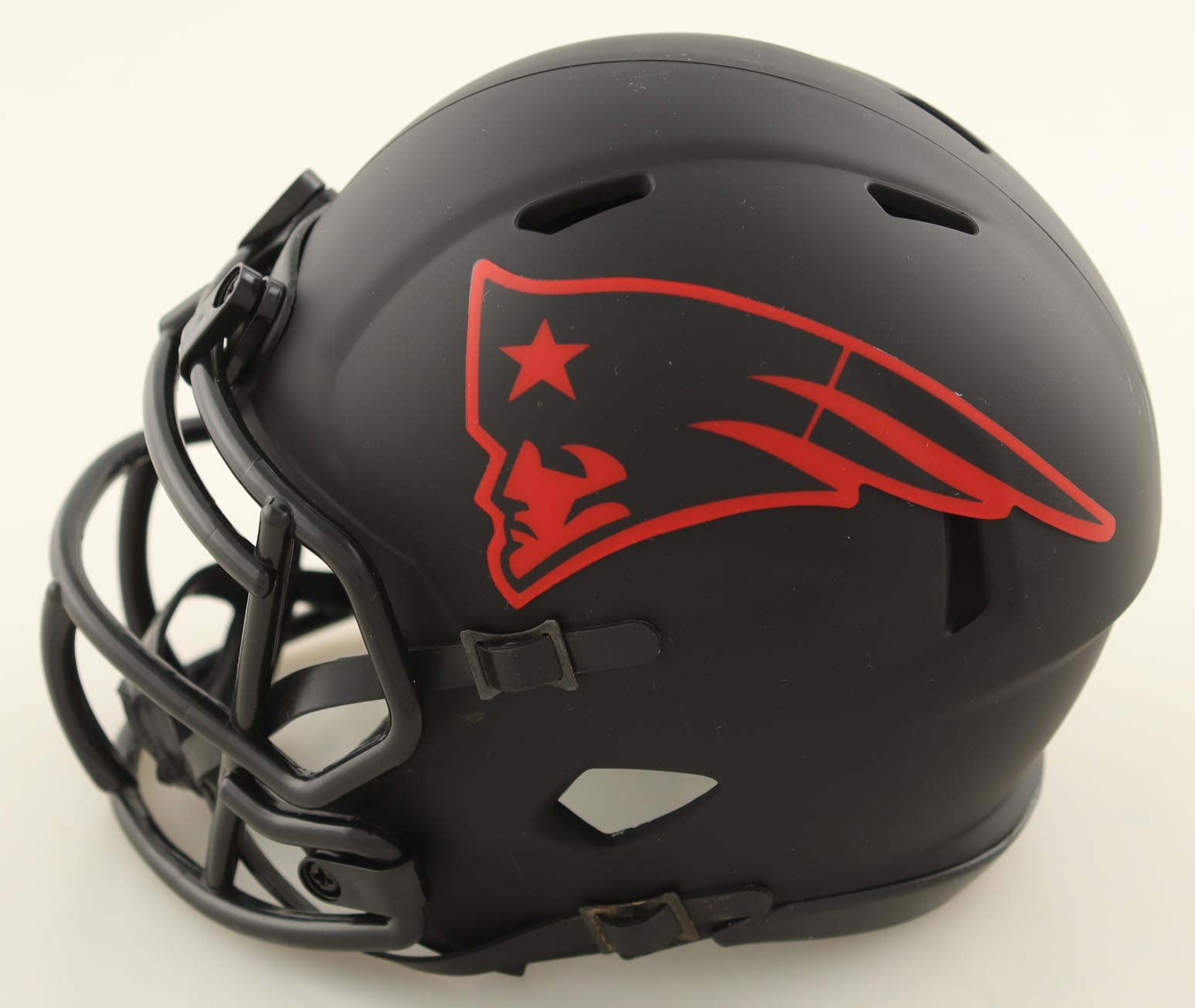 Jarrett Stidham Signed Patriots Eclipse Alternate Speed Mini Helmet (JSA) at PristineAuction.com Jarrett Stidham Signed Patriots Eclipse Alternate Speed Mini Helmet (JSA) at PristineAuction.com