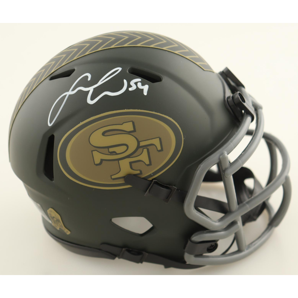 Fred Warner Signed 49ers Salute To Service Alternate Speed Mini Helmet (Beckett) at PristineAuction.com