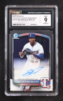 Sebastian Walcott 2025 Bowman Chrome Prospect Autographs #CPA-SW RC (CGC 9 | Autograph Graded CGC 9) at PristineAuction.com