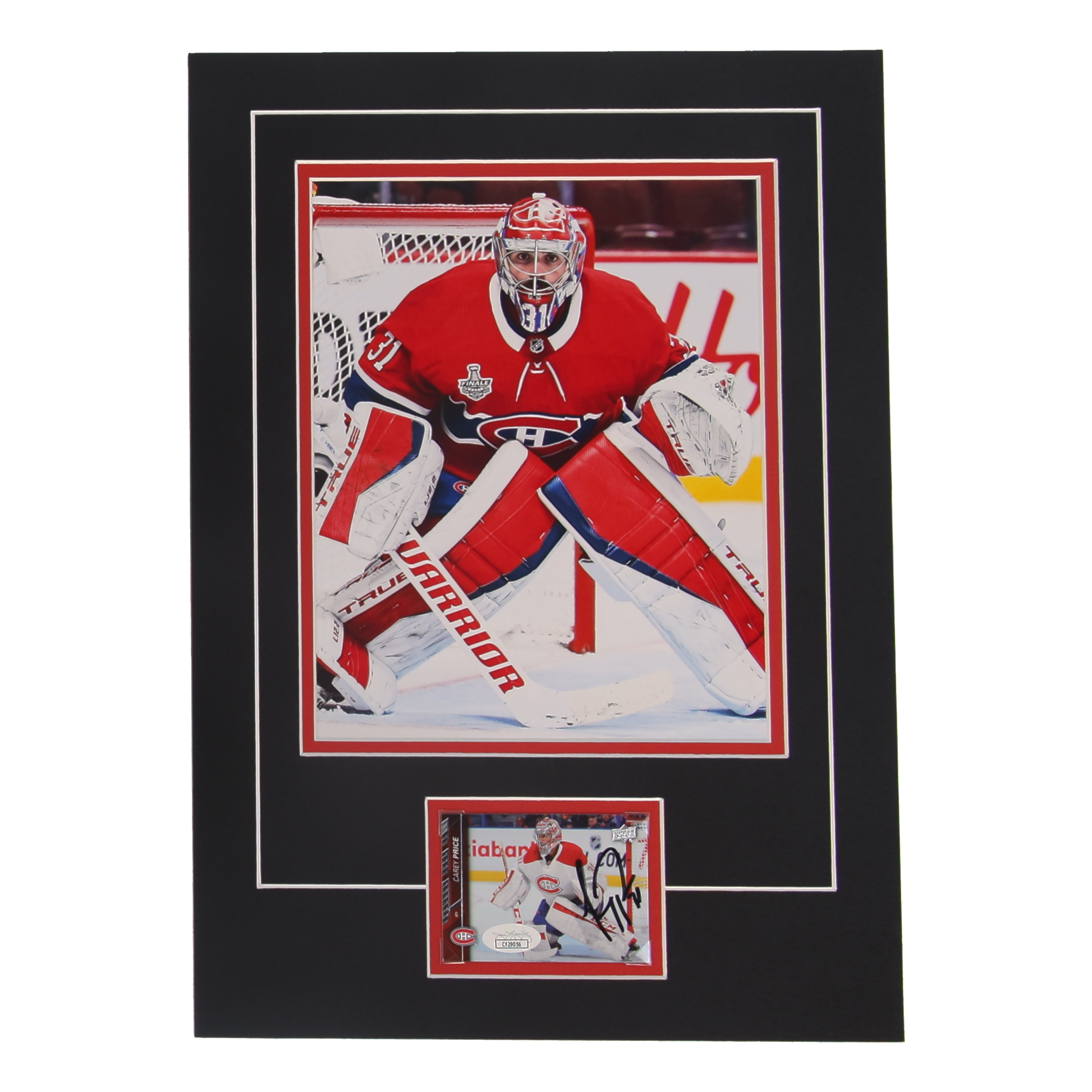 Carey Price Signed Canadiens Matted Upper Deck Card Display (JSA) at PristineAuction.com Carey Price Signed Canadiens Matted Upper Deck Card Display (JSA) at PristineAuction.com