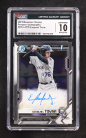 Ezequiel Tovar 2021 Bowman Chrome Prospect Autographs #CPA-ET0 RC (CGC 10 | Autograph Graded CGC 10) at PristineAuction.com