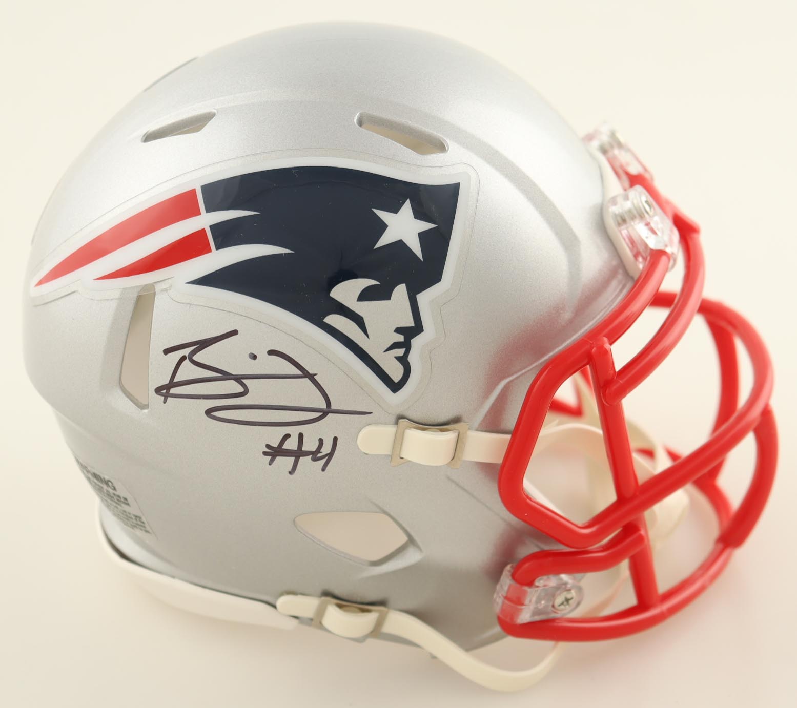 Bailey Zappe Signed Patriots Speed Mini Helmet (JSA) at PristineAuction.com Bailey Zappe Signed Patriots Speed Mini Helmet (JSA) at PristineAuction.com
