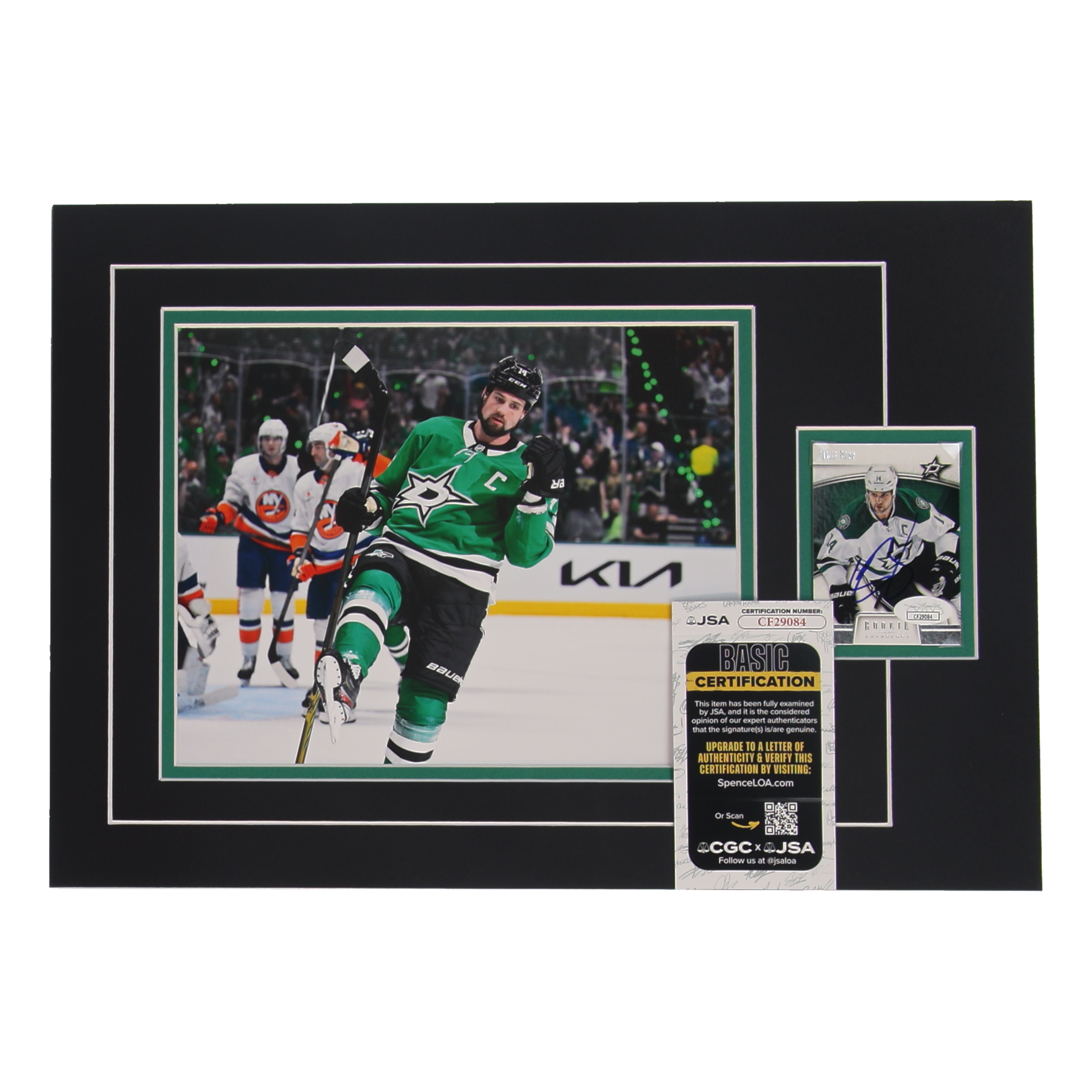 Jamie Benn Signed 12x17 Custom Matted Sports Display with Photo (JSA) at PristineAuction.com Jamie Benn Signed 12x17 Custom Matted Sports Display with Photo (JSA) at PristineAuction.com