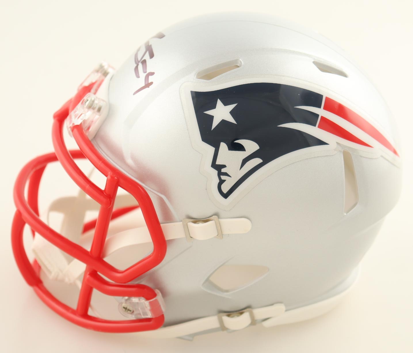 Jarrett Stidham Signed Patriots Speed Mini Helmet (New England Picture) at PristineAuction.com Jarrett Stidham Signed Patriots Speed Mini Helmet (New England Picture) at PristineAuction.com