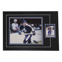 Wendel Clark Signed 12x17 Custom Matted Sports Card Display with Photo (JSA) at PristineAuction.com
