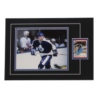 Wendel Clark Signed 12x17 Custom Matted Sports Card Display with Photo (JSA) at PristineAuction.com