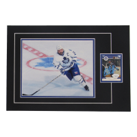 Wendel Clark Signed 12x17 Custom Matted Sports Card Display with Photo (JSA) at PristineAuction.com