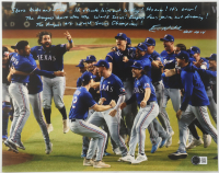 Eric Nadel Signed Rangers 11x14 Photo With Extensive Inscription (Beckett) at PristineAuction.com