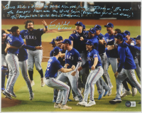Eric Nadel Signed Rangers 11x14 Photo With Extensive Inscription (Beckett) at PristineAuction.com