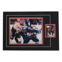 Rob Ray Signed 12x17 Custom Matted Sports Card Display with Photo (JSA) at PristineAuction.com