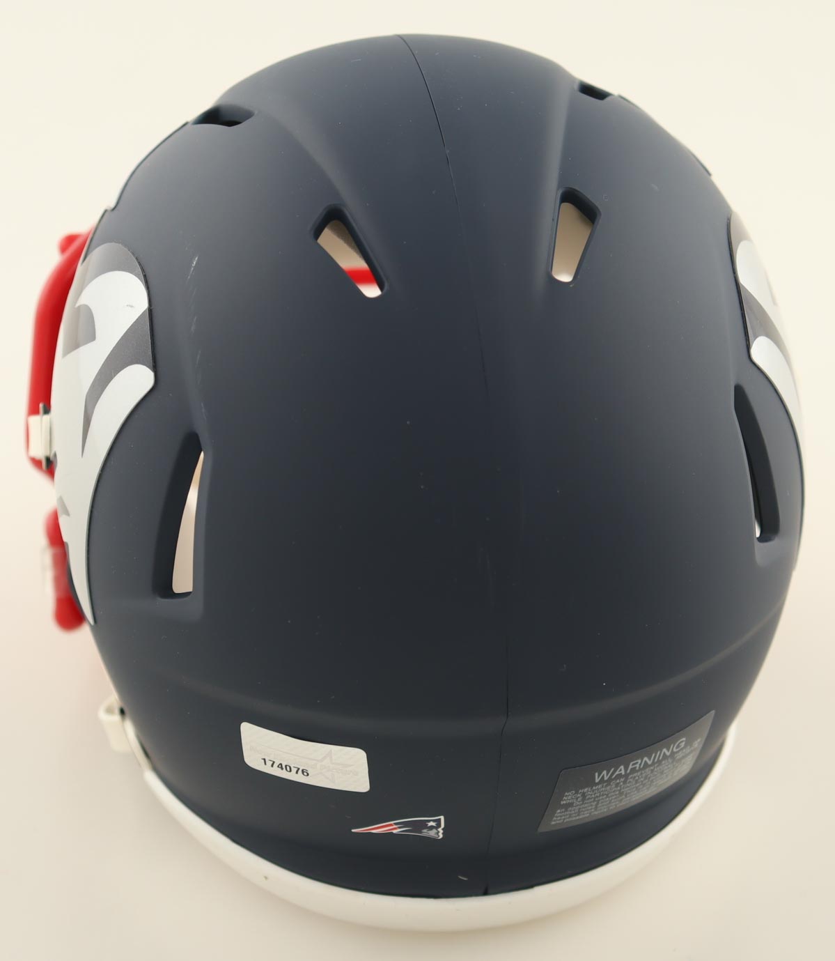 Jarrett Stidham Signed Patriots AMP Alternate Speed Mini Helmet (NEP) at PristineAuction.com Jarrett Stidham Signed Patriots AMP Alternate Speed Mini Helmet (NEP) at PristineAuction.com