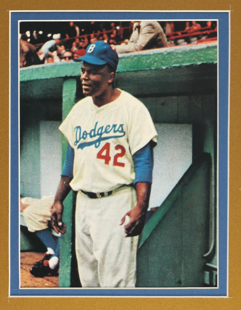 Jackie Robinson Custom Framed Jersey Display with Stat Plaque & Brooklyn Dodgers Pin at PristineAuction.com Jackie Robinson Custom Framed Jersey Display with Stat Plaque & Brooklyn Dodgers Pin at PristineAuction.com