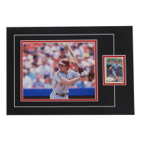 Von Hayes Signed 12x17 Custom Matted Sports Card Display with Photo (JSA) at PristineAuction.com