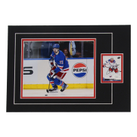 Filip Chytil Signed 12x17 Custom Matted Sports Card Display with Photo (JSA) at PristineAuction.com