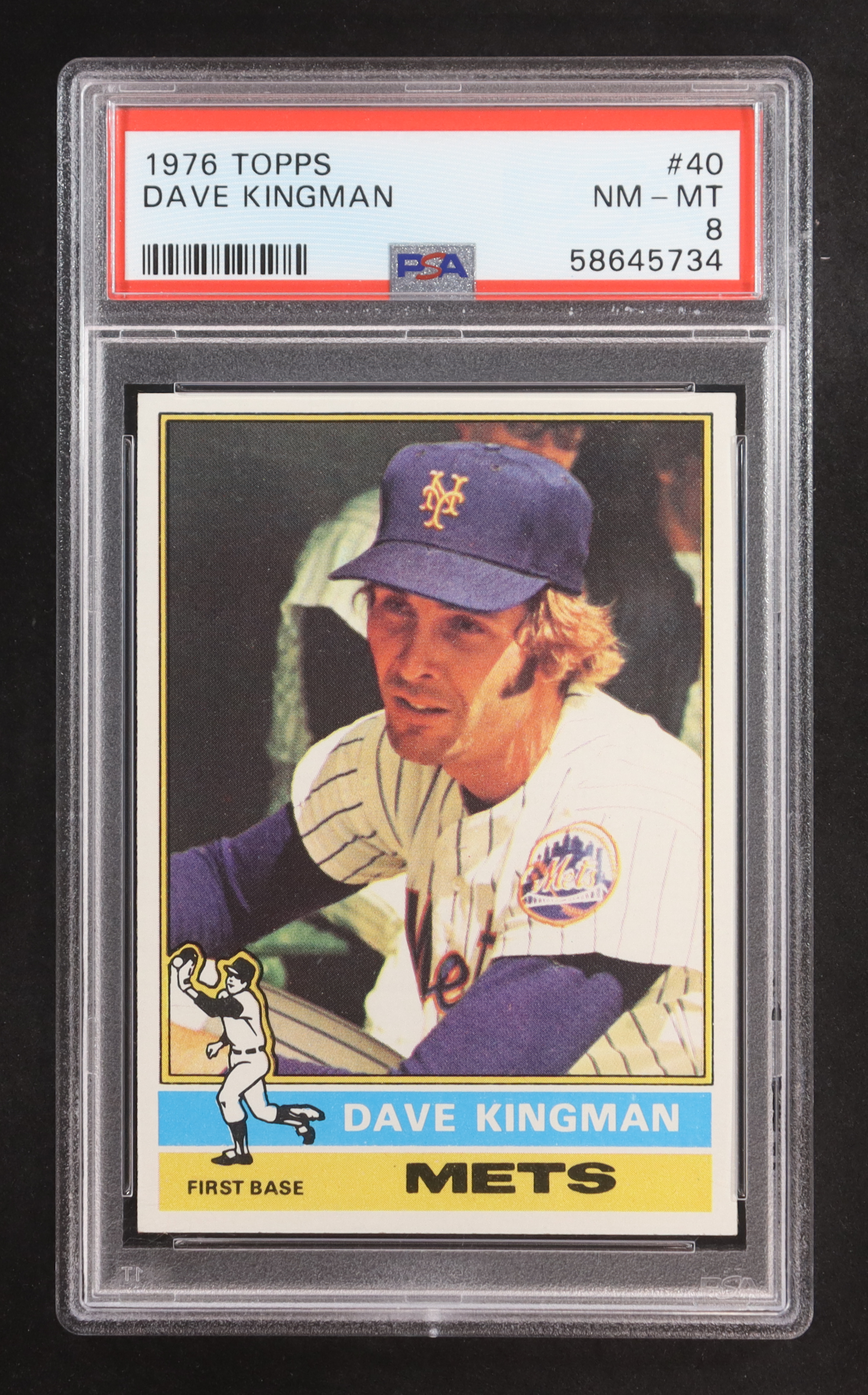 Dave Kingman 1976 Topps #40 (PSA 8) at PristineAuction.com Dave Kingman 1976 Topps #40 (PSA 8) at PristineAuction.com