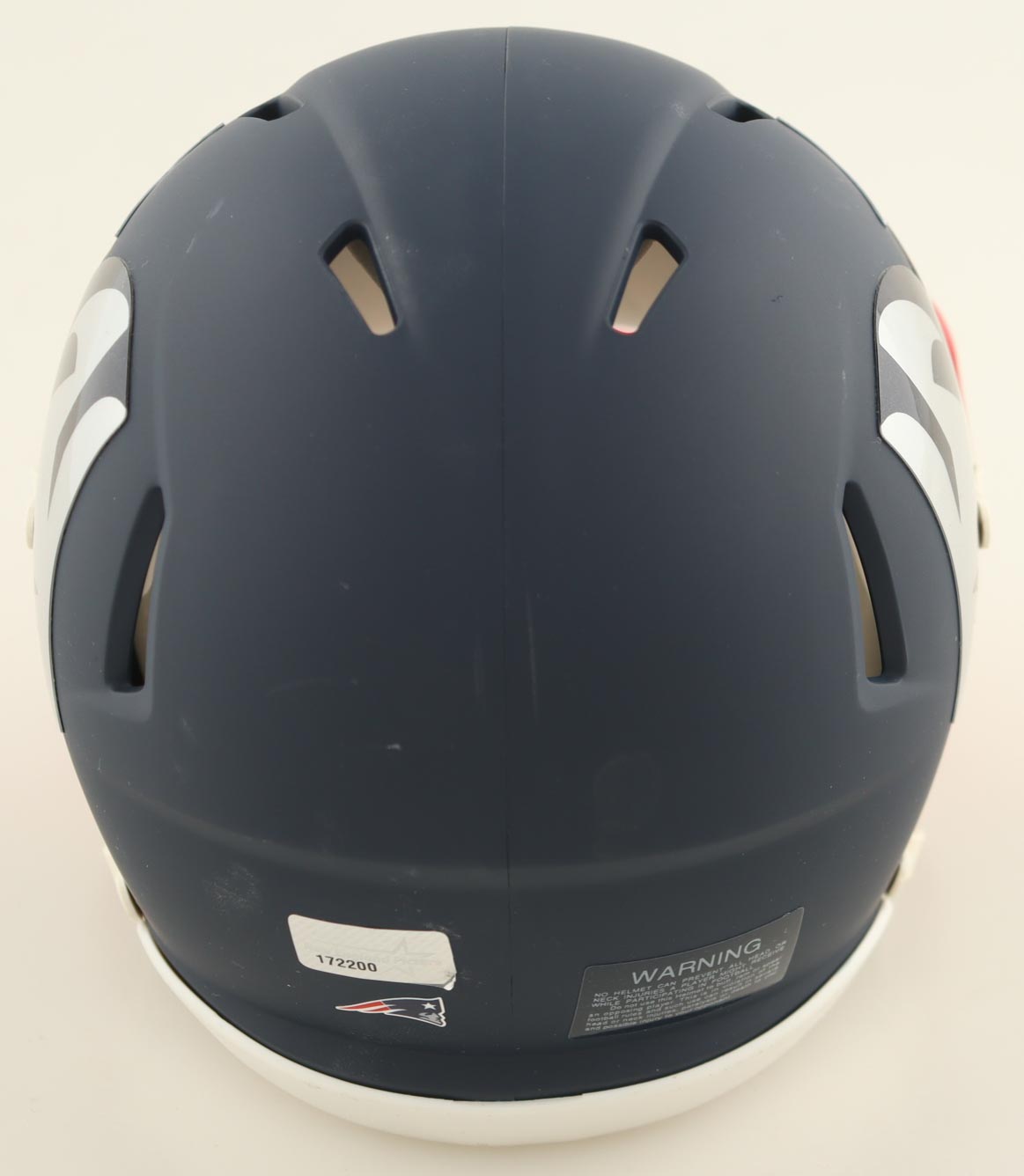 Jaime Collins Signed Patriots AMP Alternate Speed Mini Helmet (New England Picture) at PristineAuction.com Jaime Collins Signed Patriots AMP Alternate Speed Mini Helmet (New England Picture) at PristineAuction.com