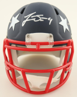 Jarrett Stidham Signed Patriots AMP Alternate Speed Mini Helmet (NEP) at PristineAuction.com