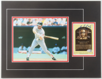 Wade Boggs Signed Red Sox Sports Card Custom Lithograph Display with Photo Inscribed "HOF 05" (JSA) at PristineAuction.com