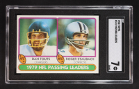 Dan Fouts / Roger Staubach 1980 Topps Passing Leaders #331 (SGC 7) at PristineAuction.com