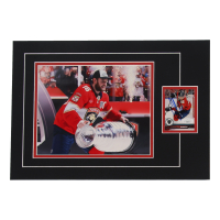 Aleksander Barkov Signed 12x17 Custom Matted Sports Card Display with Photo (JSA) at PristineAuction.com