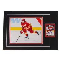 Blake Coleman Signed 12x17 Custom Matted Sports Card Display with Photo (JSA) at PristineAuction.com