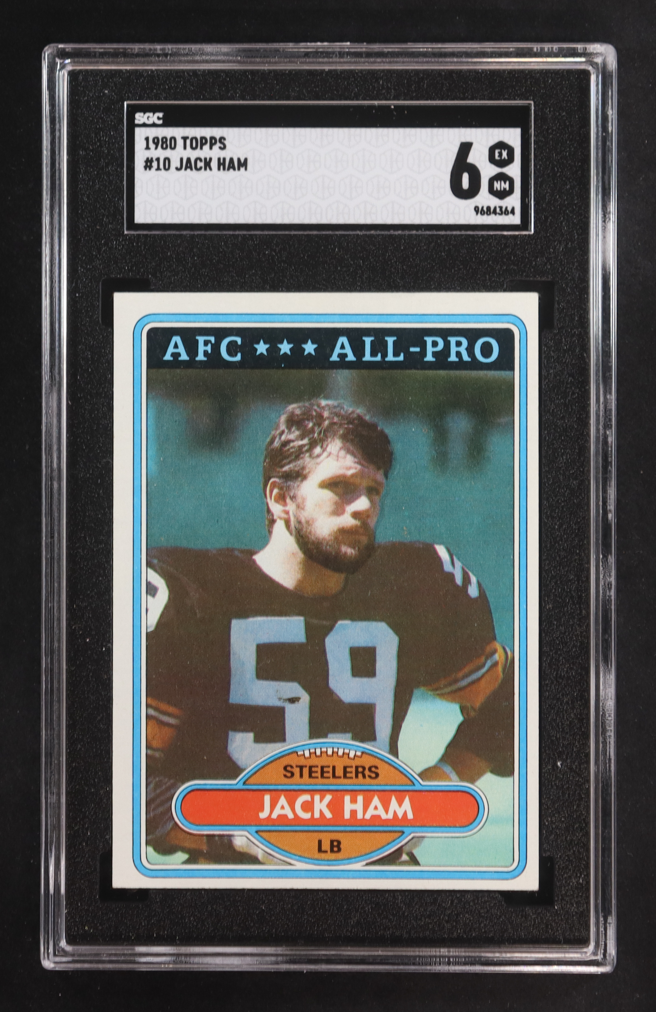 Jack Ham 1980 Topps #10 (SGC 6) at PristineAuction.com Jack Ham 1980 Topps #10 (SGC 6) at PristineAuction.com