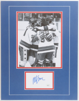 Mike Eruzione Signed Team USA Cut Custom Lithograph Display with Photo (JSA) at PristineAuction.com