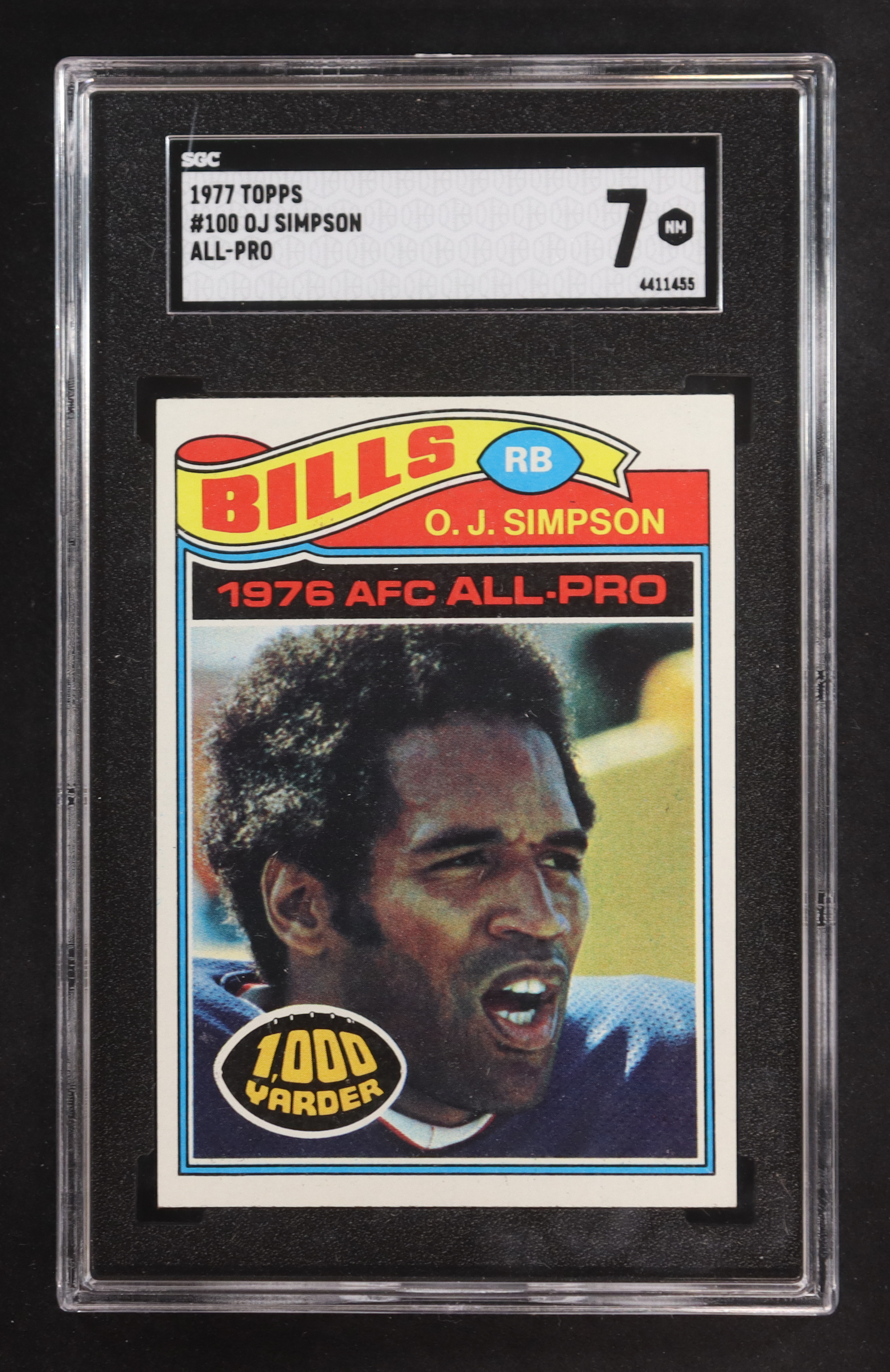 OJ Simpson 1977 Topps All-Pro #100 (SGC 7) at PristineAuction.com OJ Simpson 1977 Topps All-Pro #100 (SGC 7) at PristineAuction.com