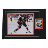 Owen Tippett Signed 12x17 Custom Matted Sports Card Display with Photo (JSA) at PristineAuction.com