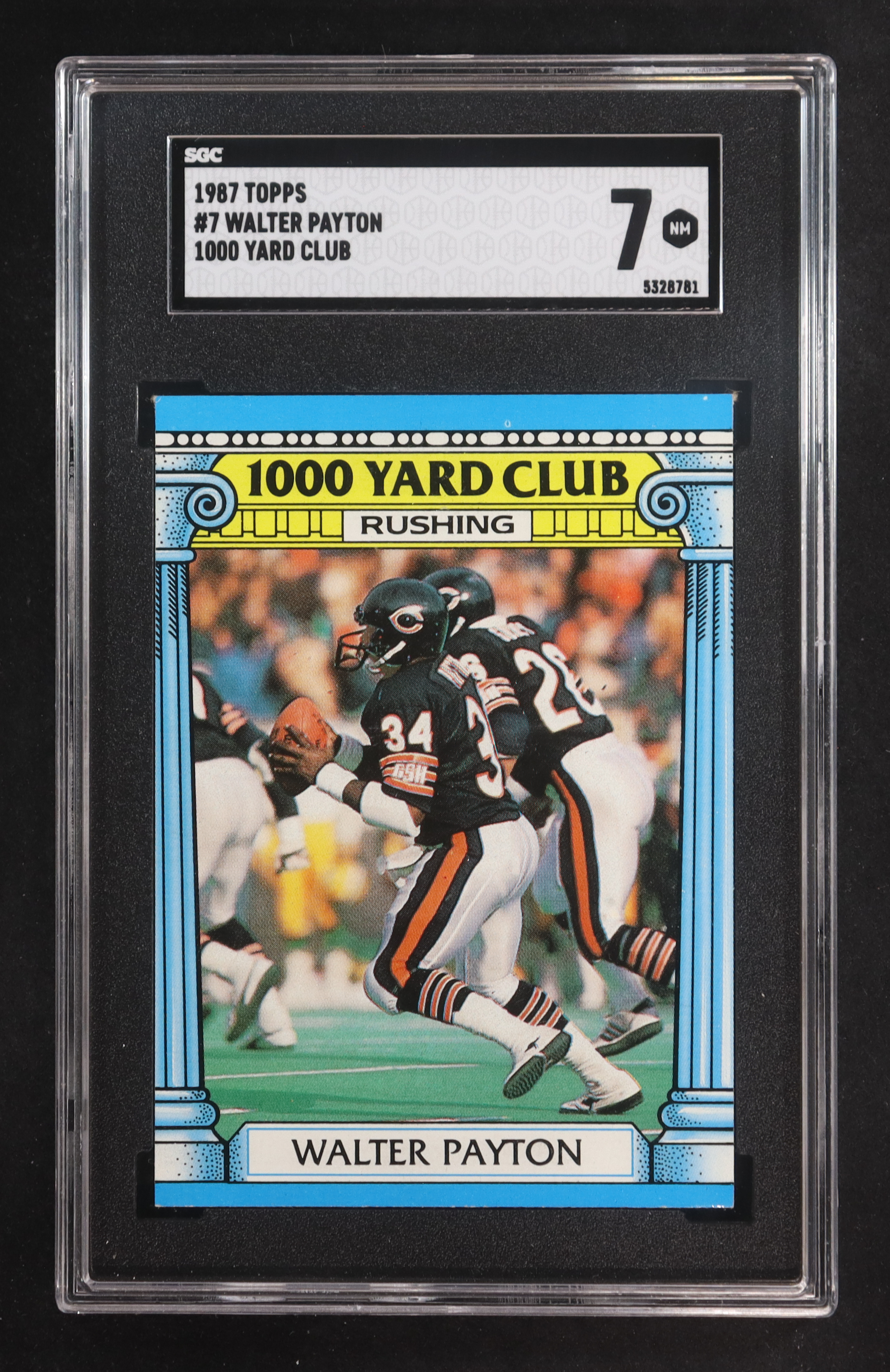 Walter Payton 1987 Topps #7 (SGC 7) at PristineAuction.com Walter Payton 1987 Topps #7 (SGC 7) at PristineAuction.com