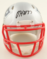 Damien Harris Signed Patriots Speed Mini Helmet (New England Picture) at PristineAuction.com