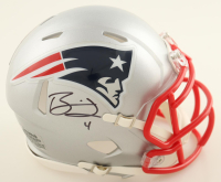 Bailey Zappe Signed Patriots Speed Mini Helmet (JSA) at PristineAuction.com