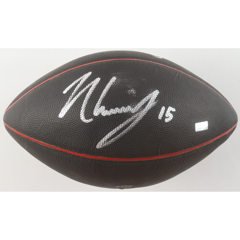N'Keal Harry Signed Patriots Logo Football (JSA & New England Picture) at PristineAuction.com
