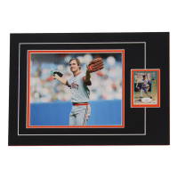 Frank Tanana Signed 12x17 Custom Matted Sports Card Display with Photo (JSA) at PristineAuction.com