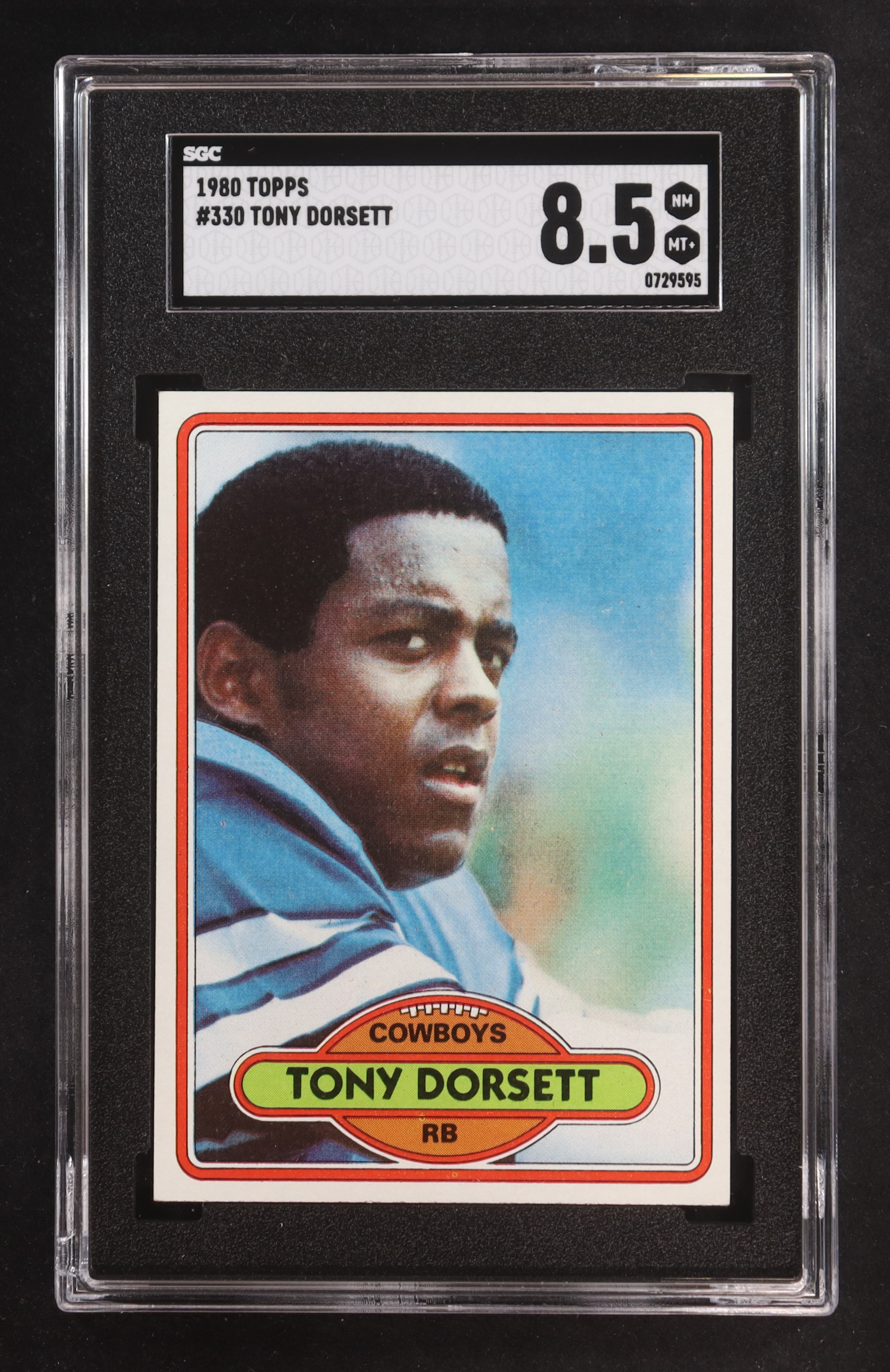 Tony Dorsett 1980 Topps #330 (SGC 8.5) at PristineAuction.com Tony Dorsett 1980 Topps #330 (SGC 8.5) at PristineAuction.com