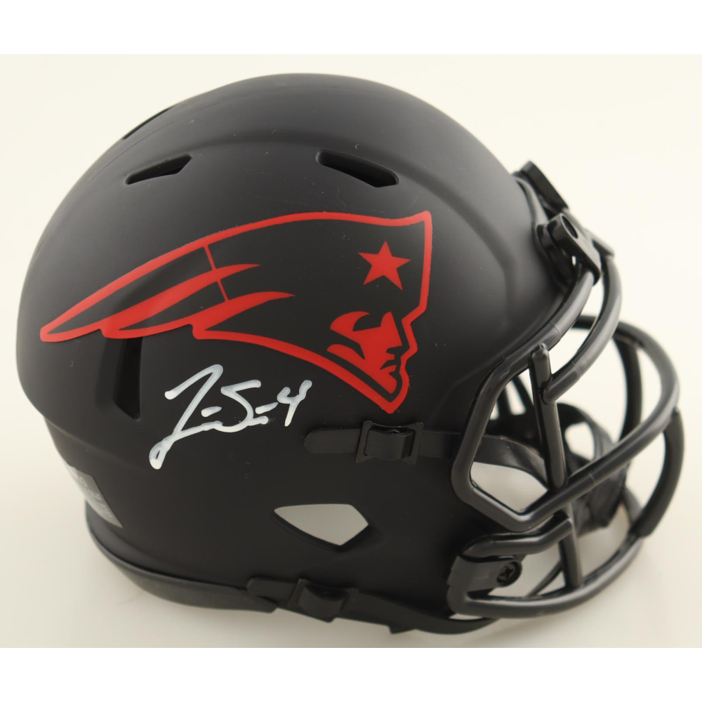 Jarrett Stidham Signed Patriots Eclipse Alternate Speed Mini Helmet (JSA) at PristineAuction.com
