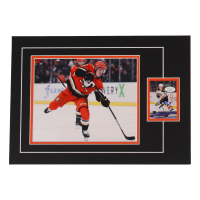 Jackson LaCombe Signed 12x17 Custom Matted Sports Card RC Display with Photo (JSA) at PristineAuction.com