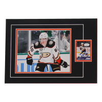 Jackson LaCombe Signed 12x17 Custom Matted Sports Card RC Display with Photo (JSA) at PristineAuction.com